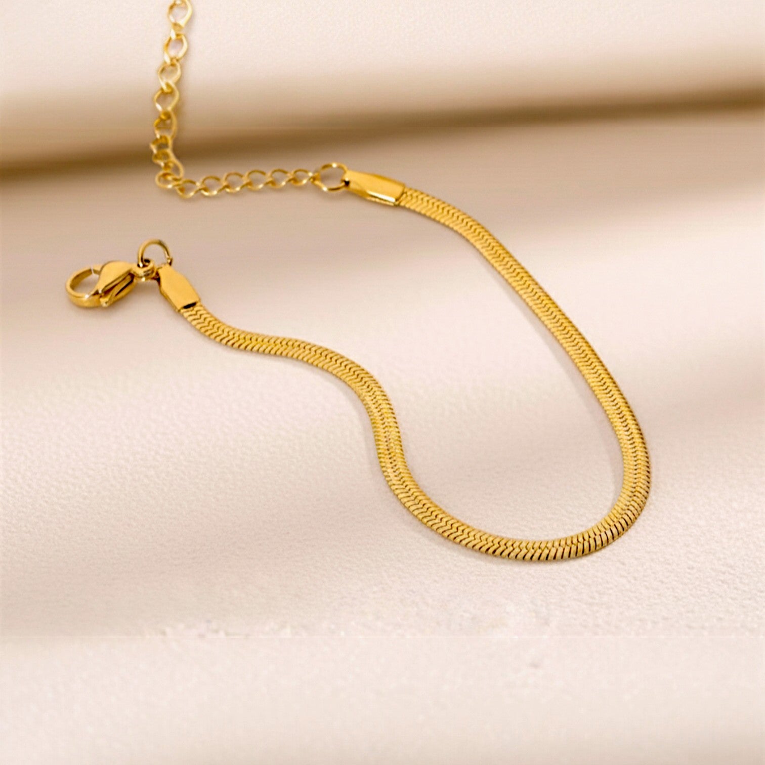 צמיד גל - זהב נחש קלאסי