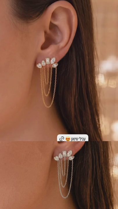 עגילים ארוכים ונופלים, סטורי