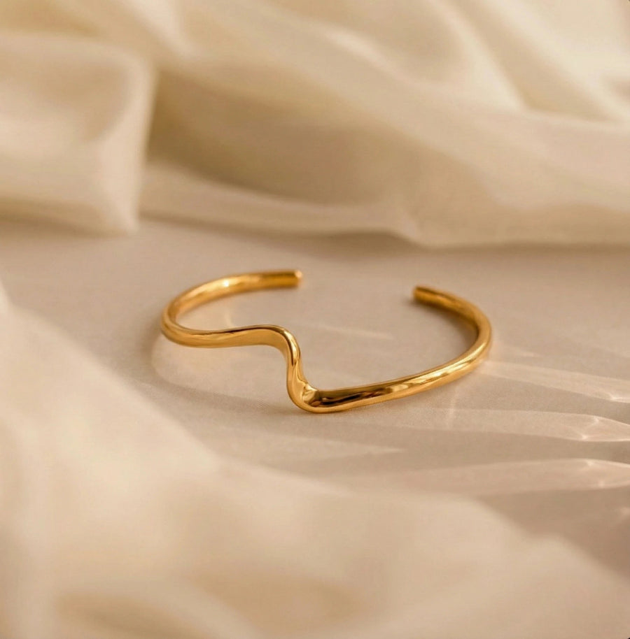 צמיד אדווה - חישוק קשיח פתוח