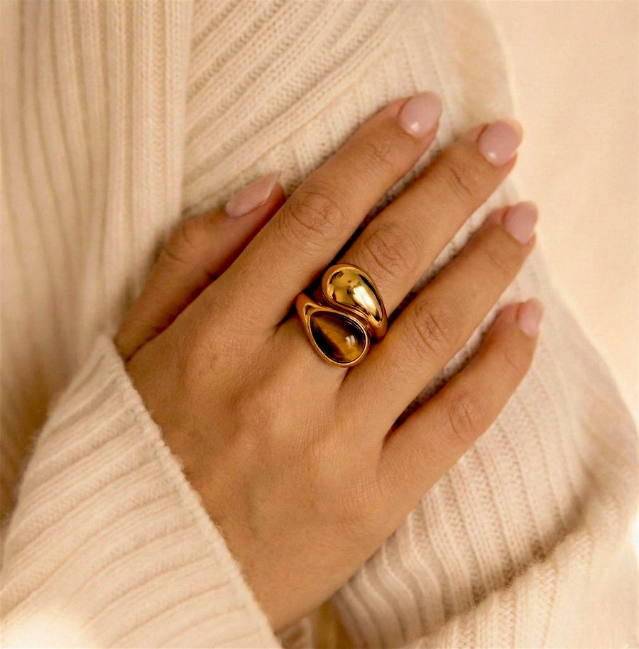 טבעת לונה עין הנמר