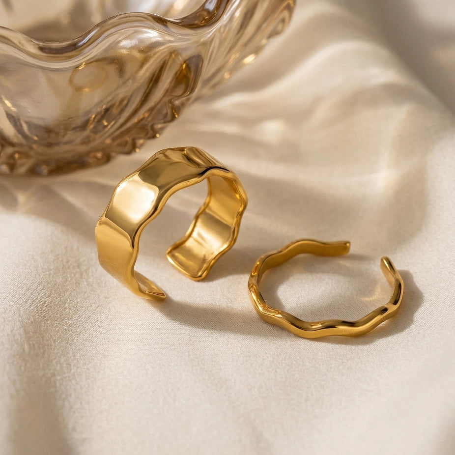 סט טבעות גלים – צילום מוצר