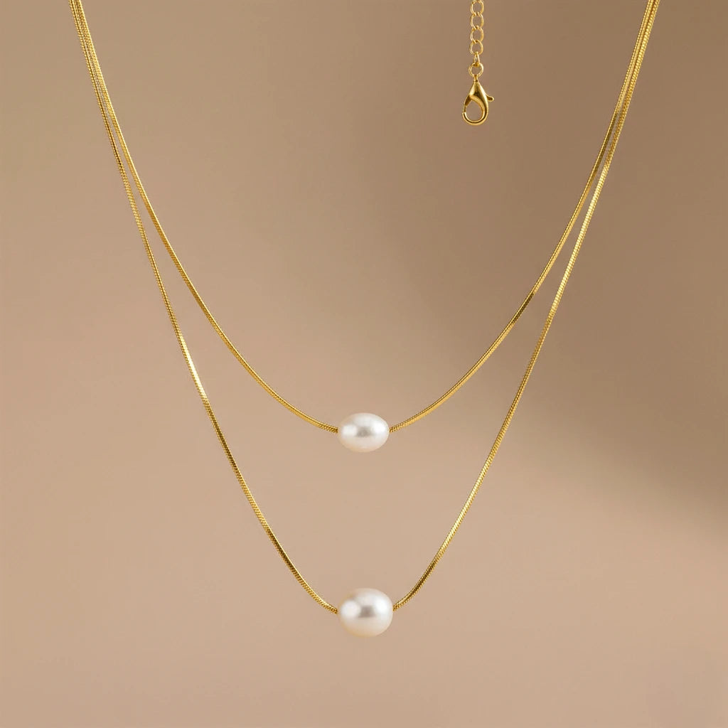 שרשרת לוסיה - פנינים עדינה